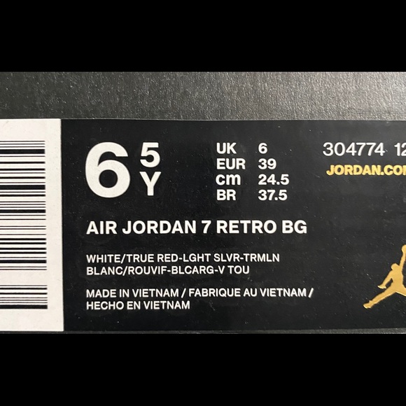 Retro Jordan 7 - Picture 6 of 6